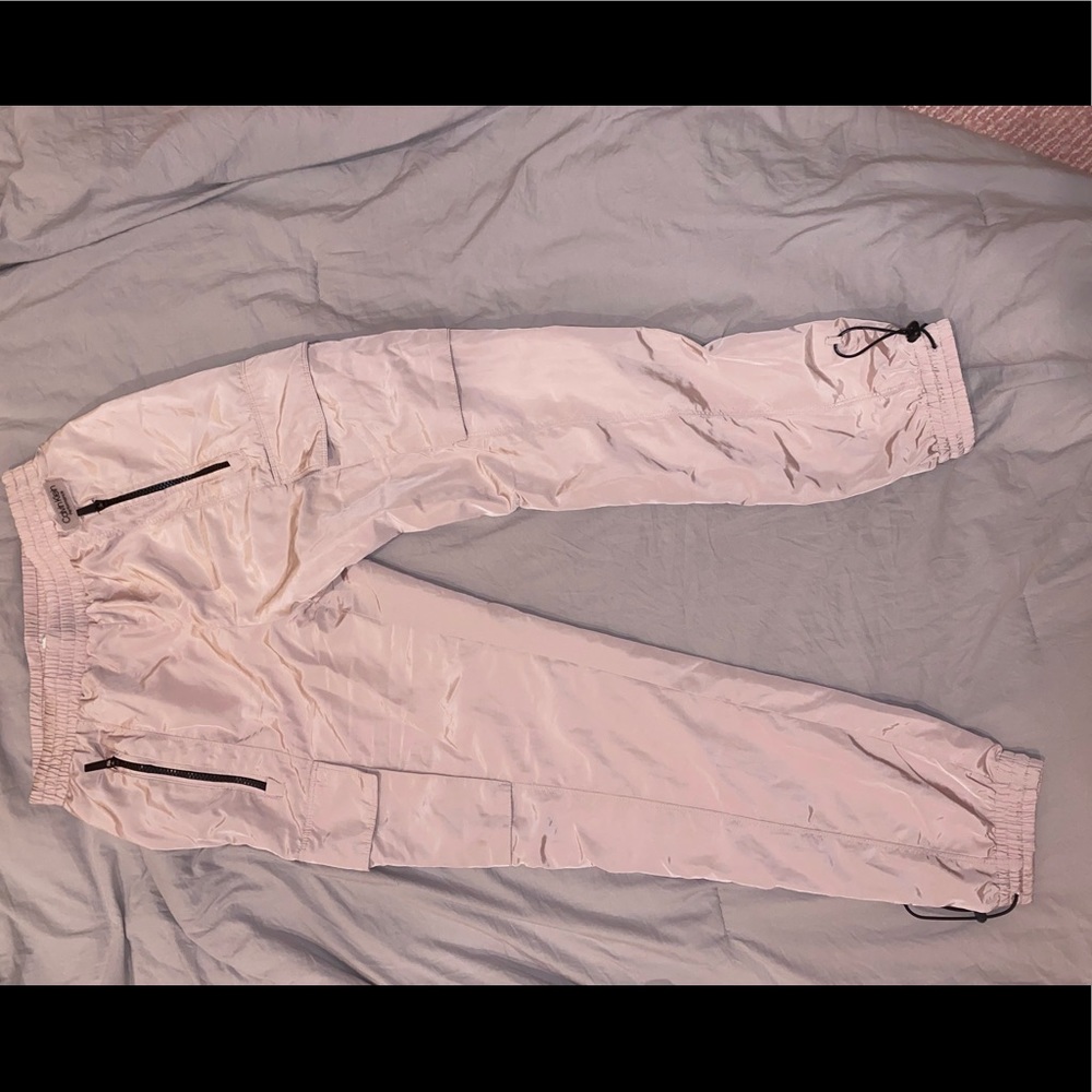 Calvin Klein Performance Pink Reflective Cargo Joggers